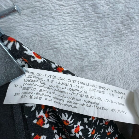 Bershka Womens Playsuit Romper Floral Print Notch Front Square Neck Multicolor M - Picture 5 of 14